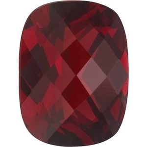 8x6 mm Antique Cushion Checkerboard AA Mozambique Garnet