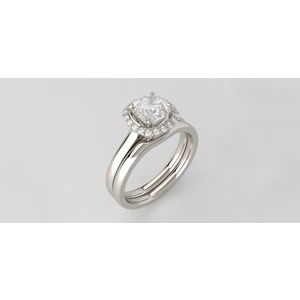 14K Yellow 4.1 mm Round Halo-Style Engagement Ring Mounting