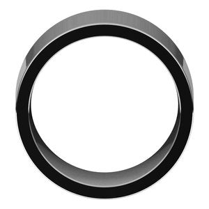 14K White 12 mm Flat Comfort Fit Band Size 10