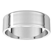 14K White 6 mm Flat Ultra-Light Band Size 10