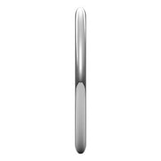 14K White 1.5 mm Half Round Band Size 10