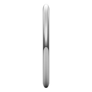14K White 1.5 mm Half Round Band Size 10