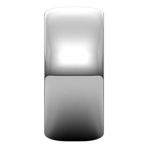 14K White 9 mm Half Round Band Size 10
