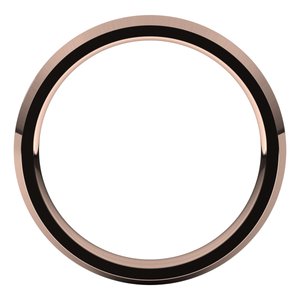 10K Rose 3 mm Knife Edge Comfort Fit Band Size 6.5