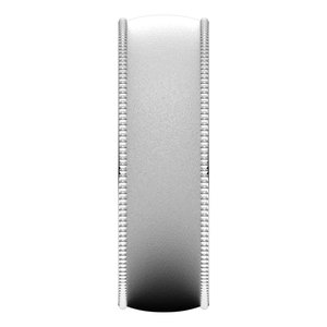 14K White 6 mm Milgrain Half Round Comfort Fit Band Size 7