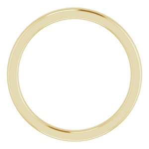 14K Yellow Band for 4.1 mm Round Ring