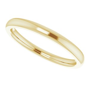 14K Yellow Band for 4.1 mm Round Ring