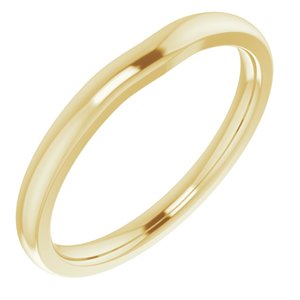 14K Yellow Band for 4.1 mm Round Ring