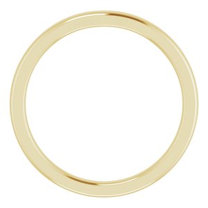 14K Yellow Band for 4.1 mm Round Ring