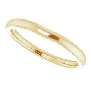 14K Yellow Band for 4.1 mm Round Ring