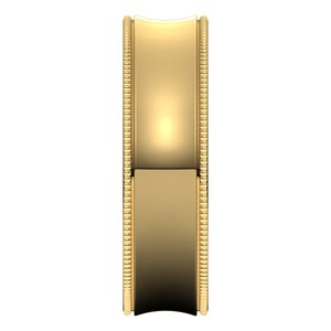 14K Yellow 6 mm Milgrain Concave Comfort Fit Band Size 5.5