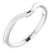 14K White Band for 5.8 mm Round Ring