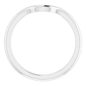 14K White Band for 5.8 mm Round Ring