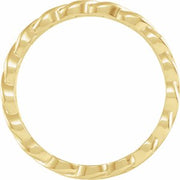 14K Yellow 6 mm Chain Link Band Size 7