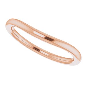 18K Rose Band for 4.1 mm Round Ring
