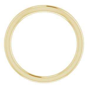 14K Yellow Band for 4.1 mm Round Ring