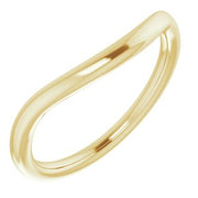14K Yellow Band for 9x7 mm Oval Ring