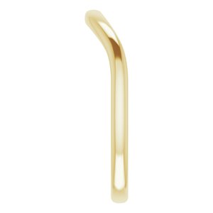 14K Yellow Band for 9x7 mm Oval Ring