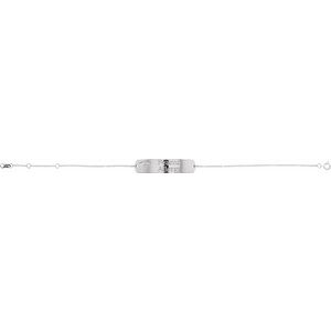 Sterling Silver Engravable Medical Identification 6 1/2-7 1/2" Bracelet