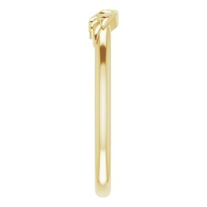 R50001 / Ring / 14K Yellow / Polished / Stackable Angel Wings Ring