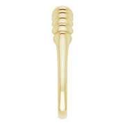 14K Yellow Stackable Puffy Ring