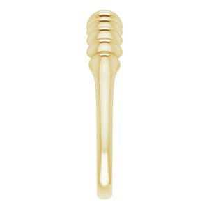 14K Yellow Stackable Puffy Ring