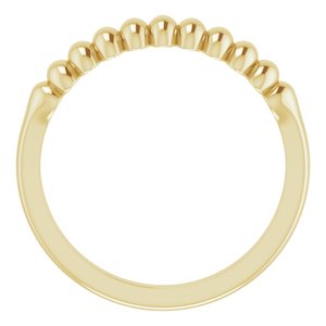 14K Yellow Stackable Puffy Ring